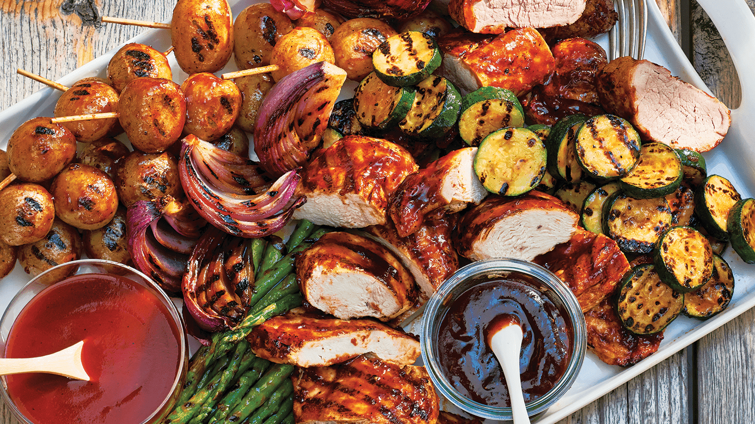 Grilled BBQ Platter
